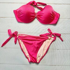 Victoria’s Secret - Women’s Pink Bikini - Size 36D & L
